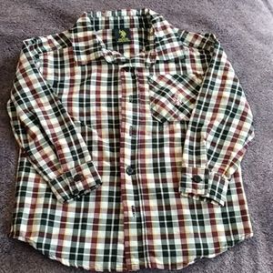 Boys button up formal long sleeved shirt